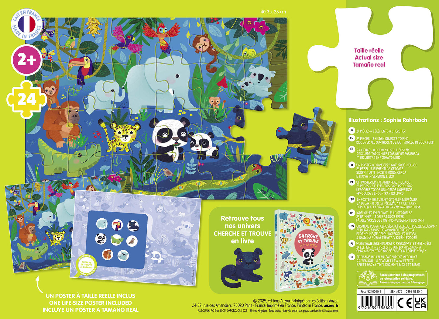 Puzzle Cherche et trouve des tout petits - les animaux