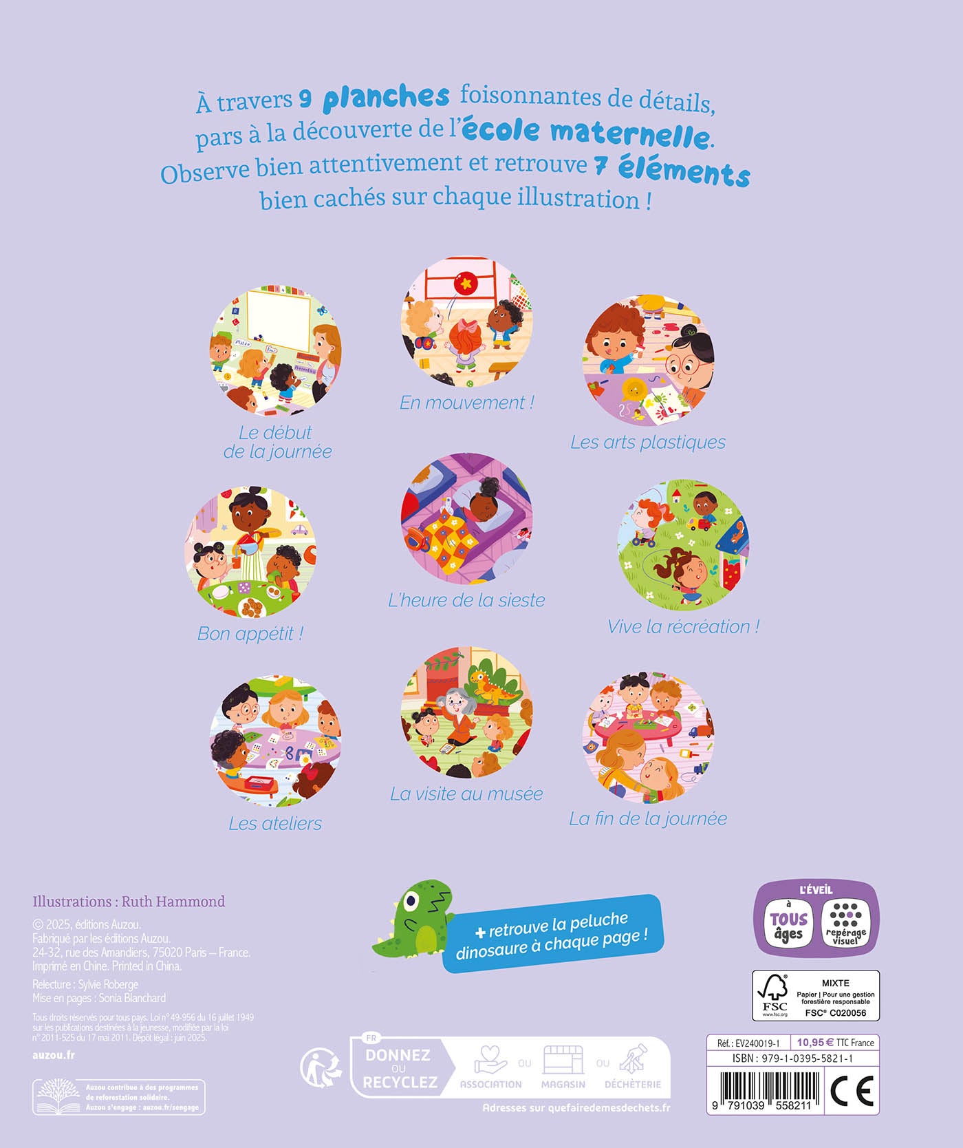 Cherche et trouve des tout-petits à la maternelle