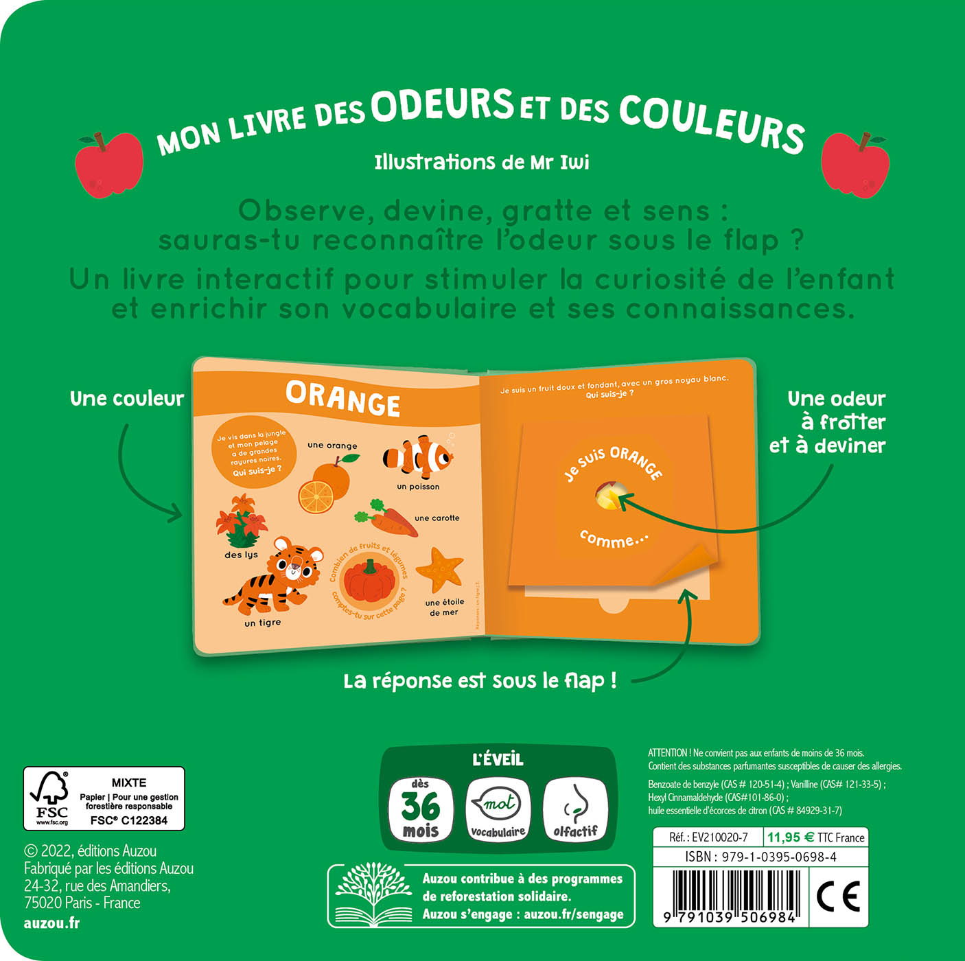 Mon livre des odeurs et des couleurs - Les fruits en folies