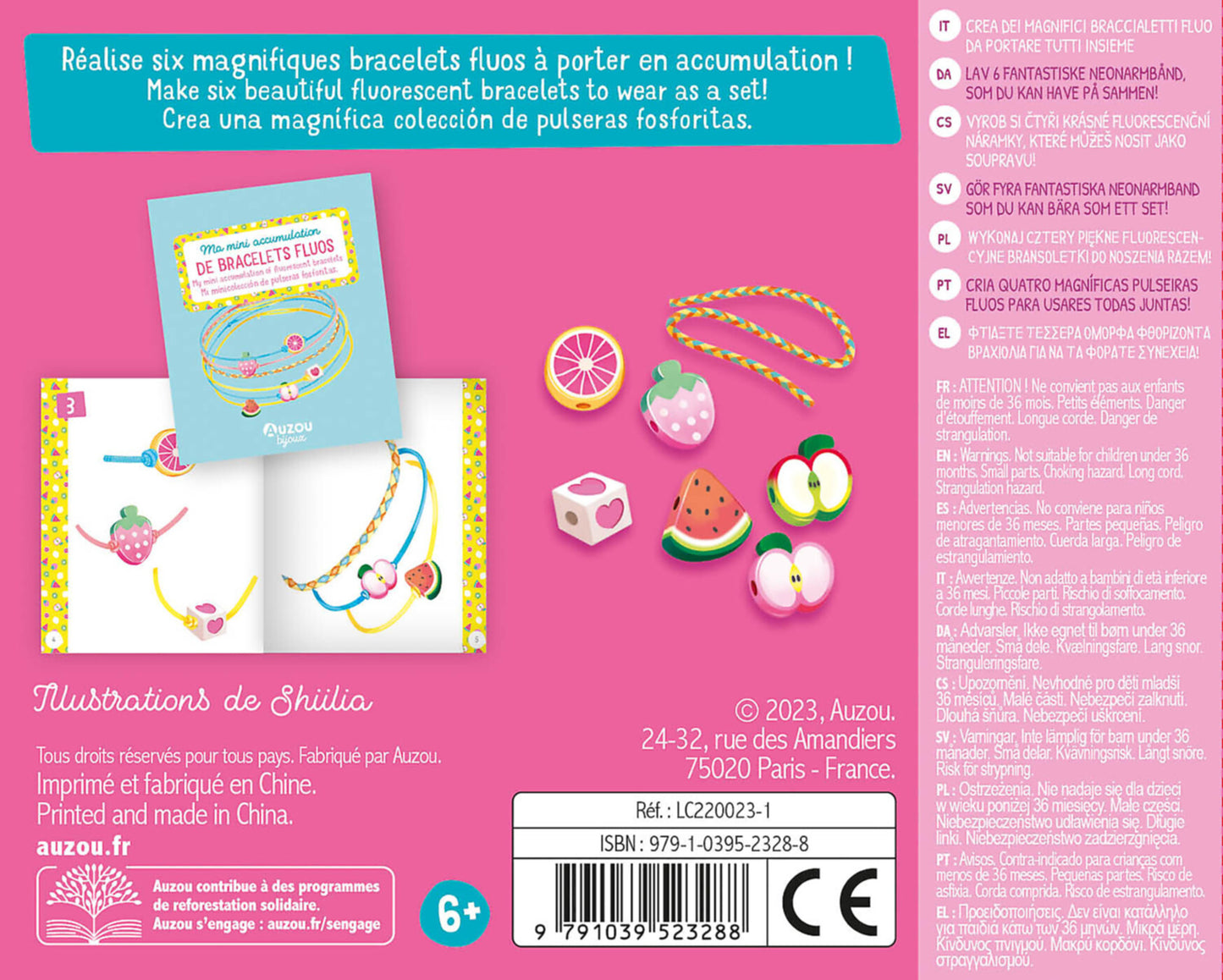 Ma mini accumulation de bracelets fluo