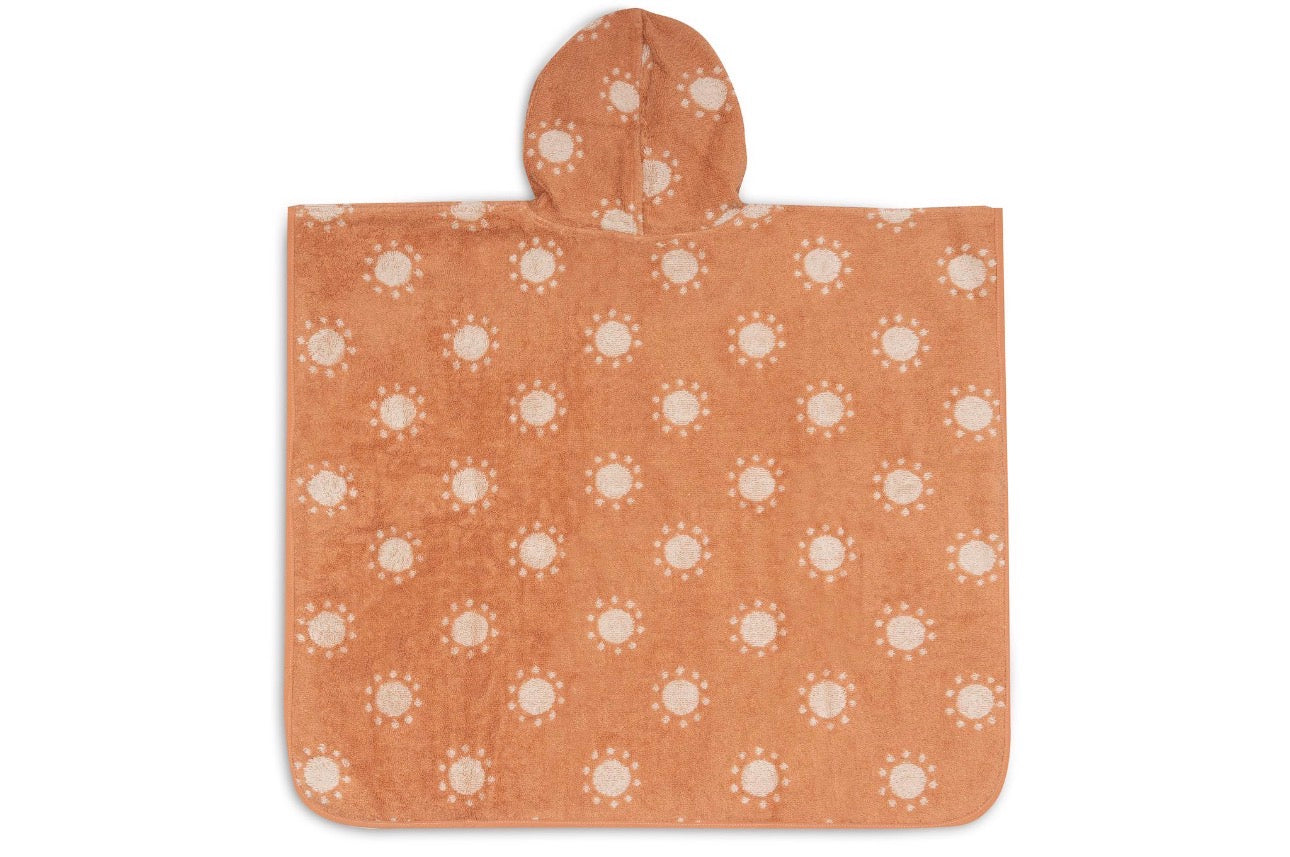 Poncho de Bain Éponge - Jacquard réversible Sun