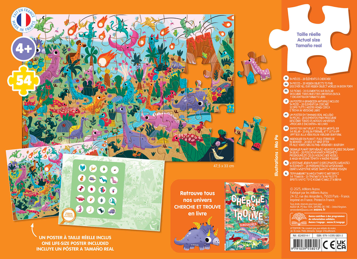 Puzzle Cherche et trouve - Les Dinosaures