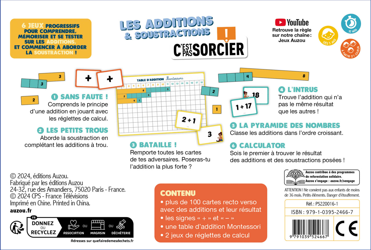 les additions et les soustractions - c'est pas sorcier !