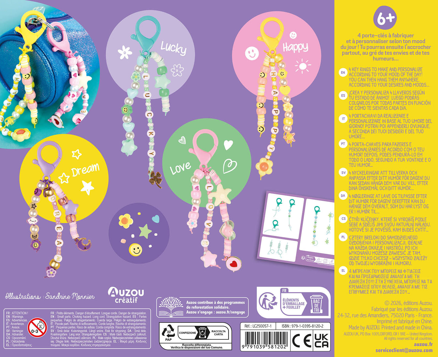 Mon coffret d’artiste - Mes portes clés vibe du jour