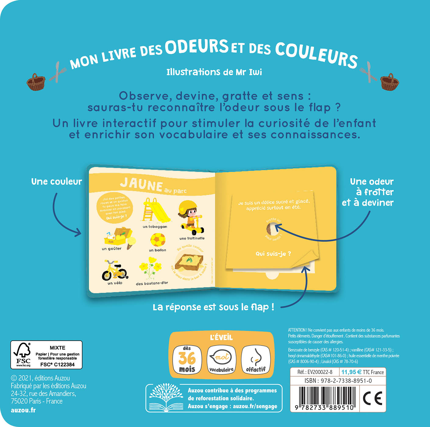 Mon livre des odeurs et des couleurs - Ma journée