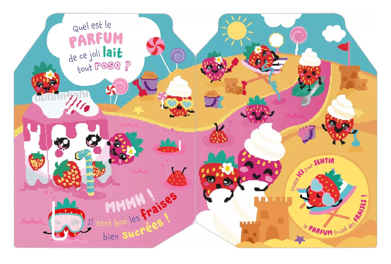 Mon livre qui sent bon – Lait fraise