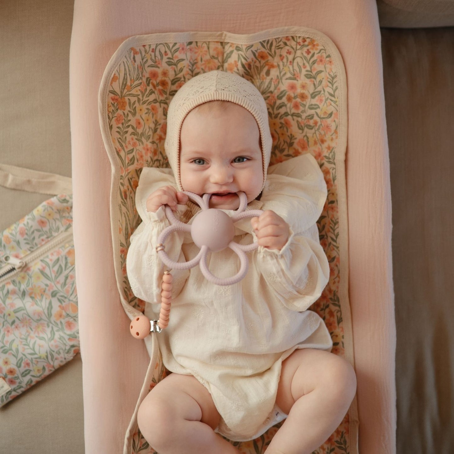 Attache sucette Hera Powder Pink