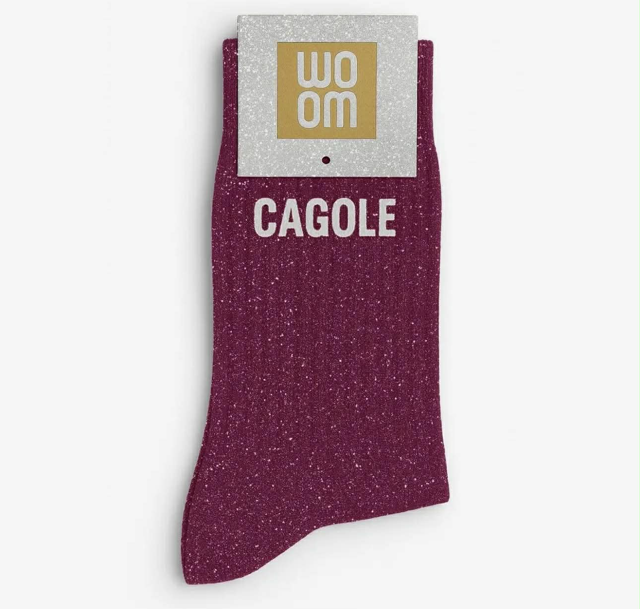 Chaussettes à paillettes - Cagole Violet