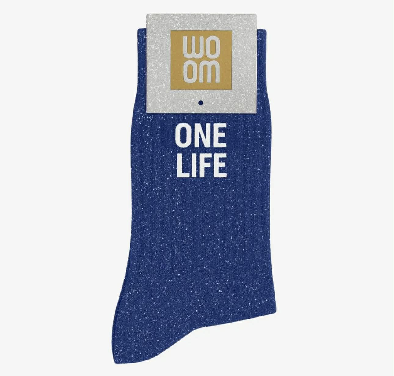 Chaussettes à paillettes - one Life bleu