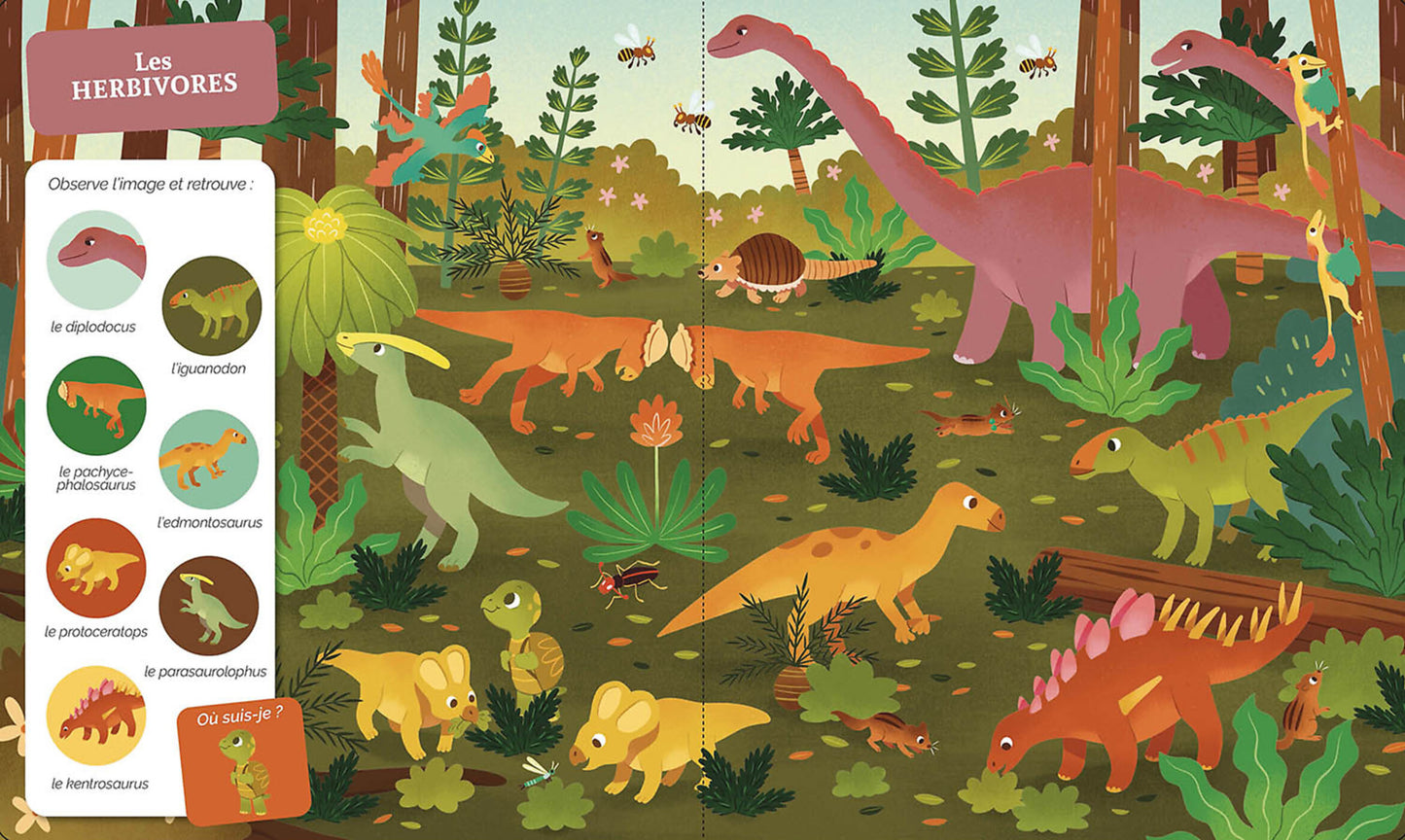 Cherche et trouve des tout-petits - Les dinosaures