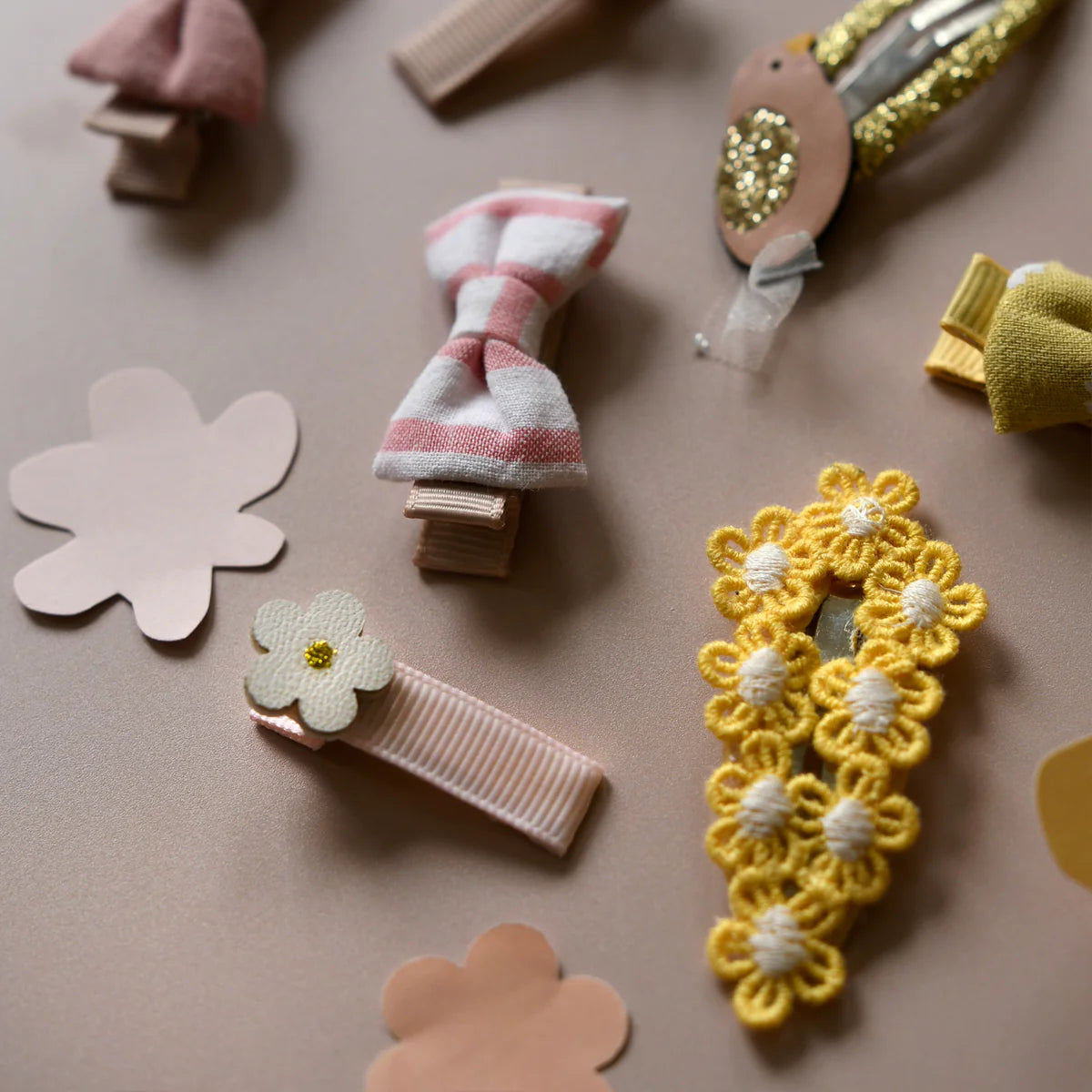 Barettes Fleurs Crochet