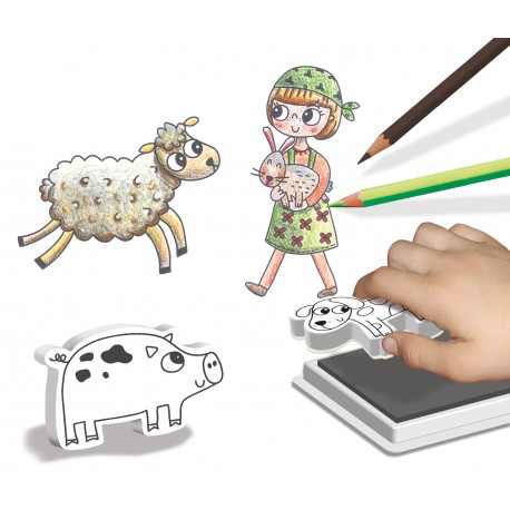 Personnages à tamponner : Ma Petite Ferme
