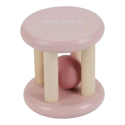 Hochet à rouleaux - Rose - Fairy Garden