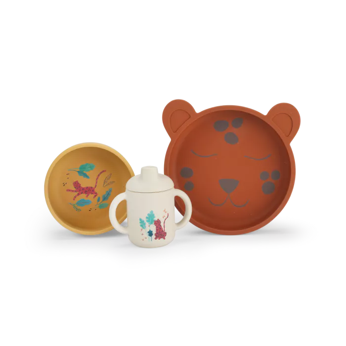 Set vaisselle silicone - La forêt de Mawa