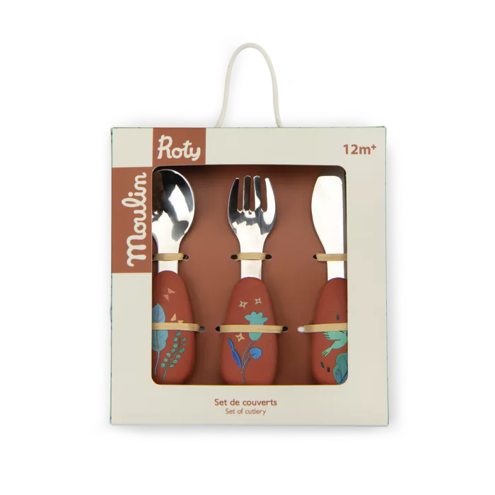 Set couverts silicone - La forêt de Mawa