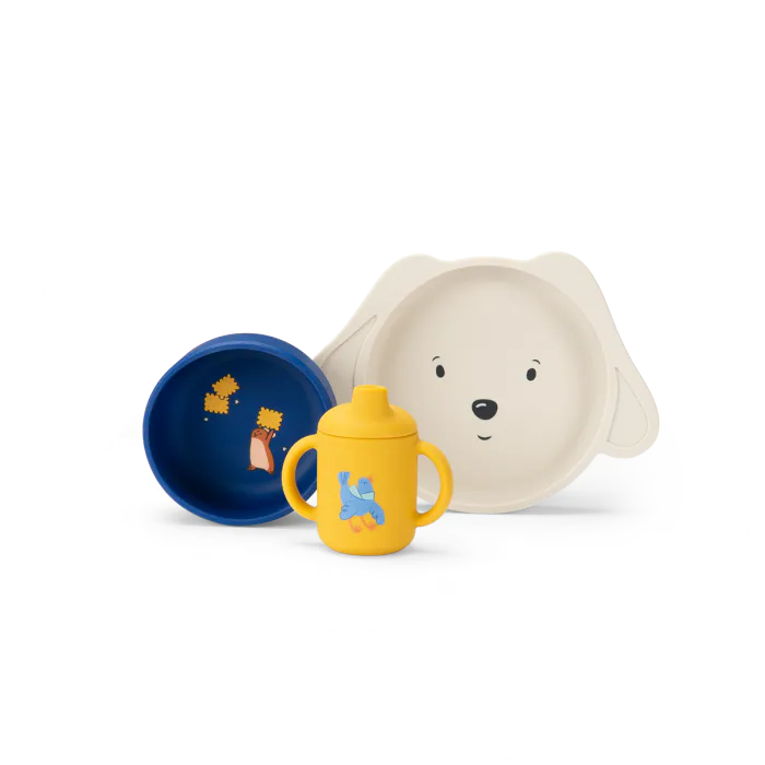 Set vaisselle silicone - Puce & Pilou