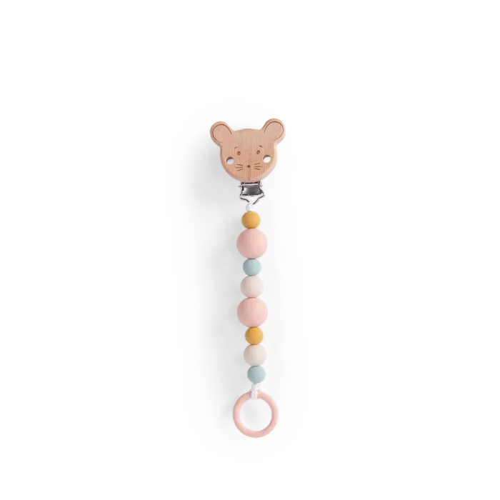 Attache-tétine bois silicone - Le petite école de danse