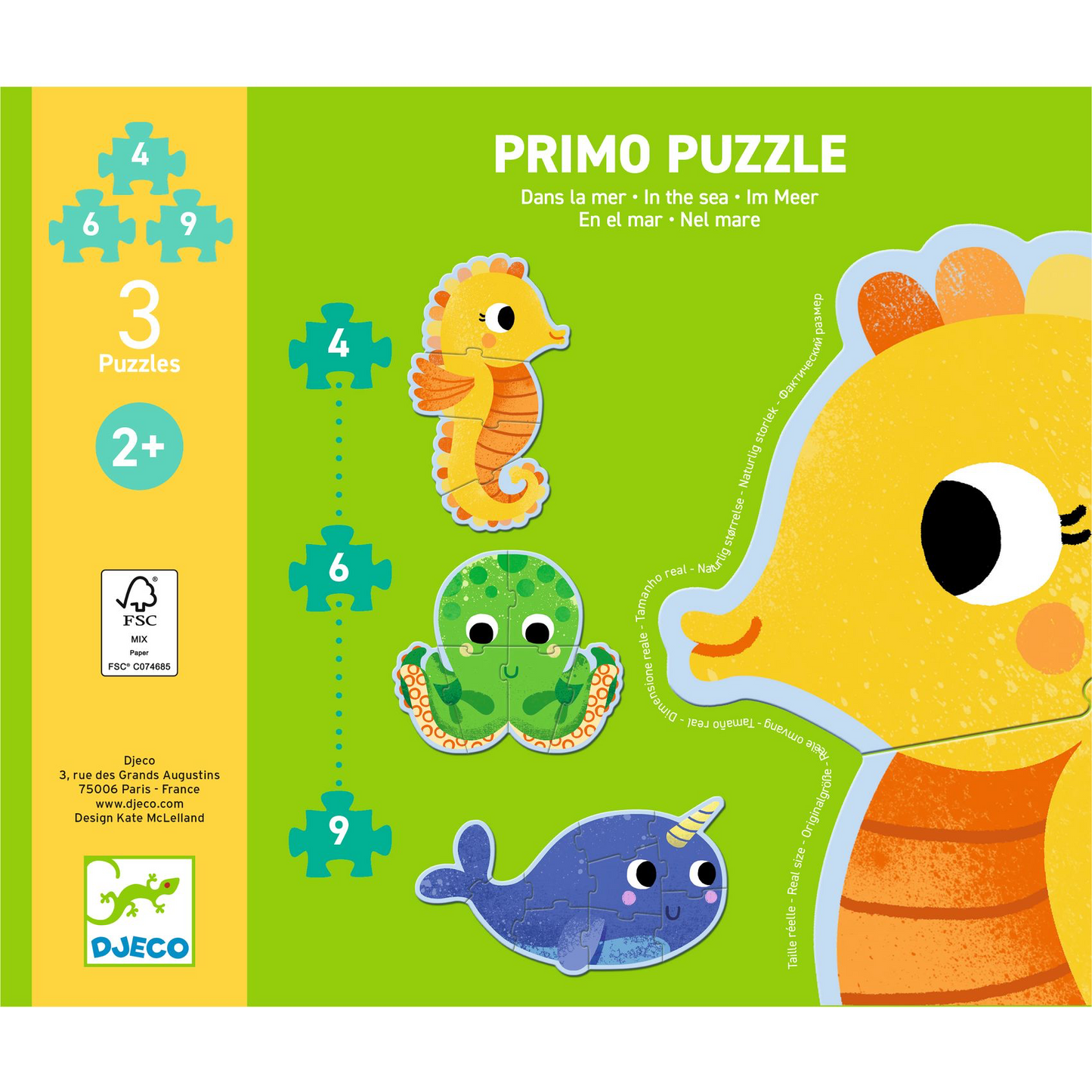Puzzles Primo - Dans la mer