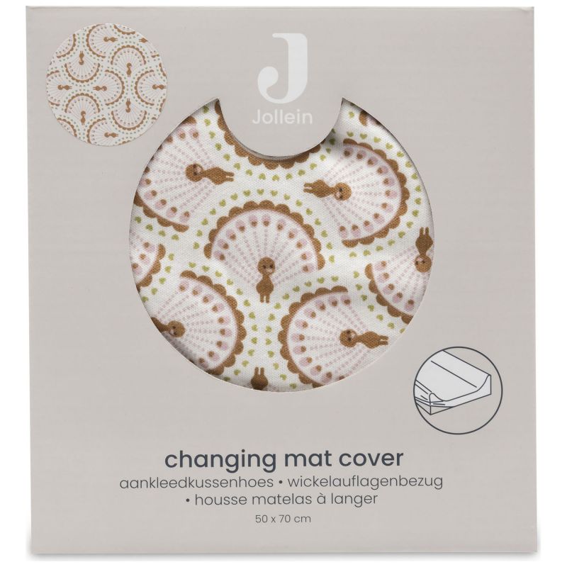Housse de matelas à langer jersey - Soft Plumes