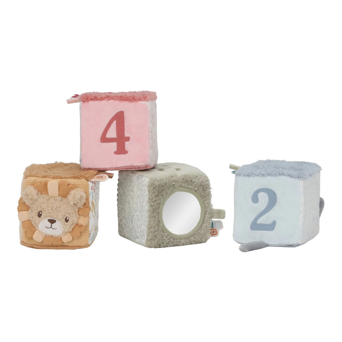 Lot de 4 cubes doux - Safari Friends
