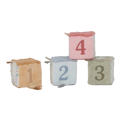 Lot de 4 cubes doux - Safari Friends