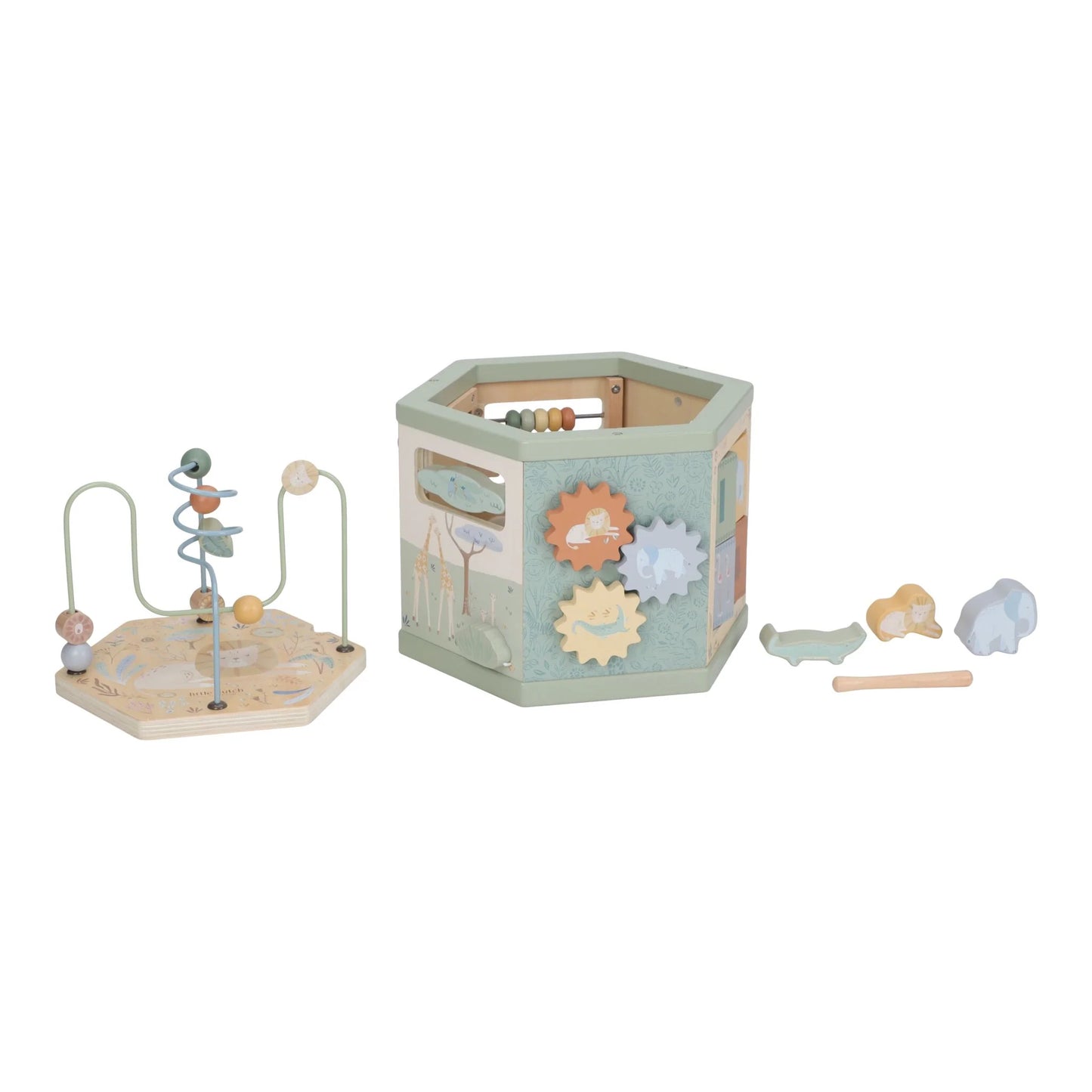 Cube d'Activités en Bois - Safari Friends