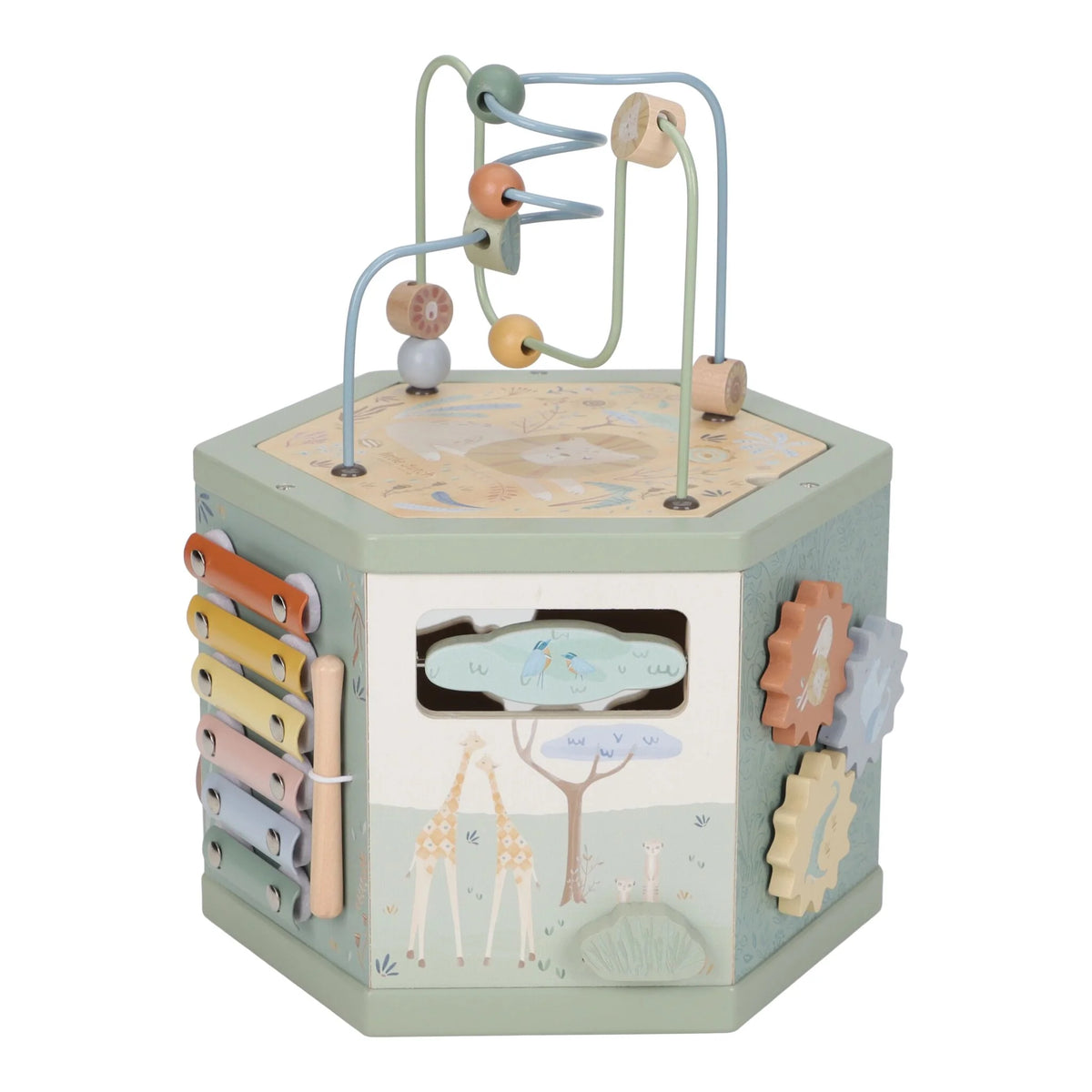 Cube d'Activités en Bois - Safari Friends
