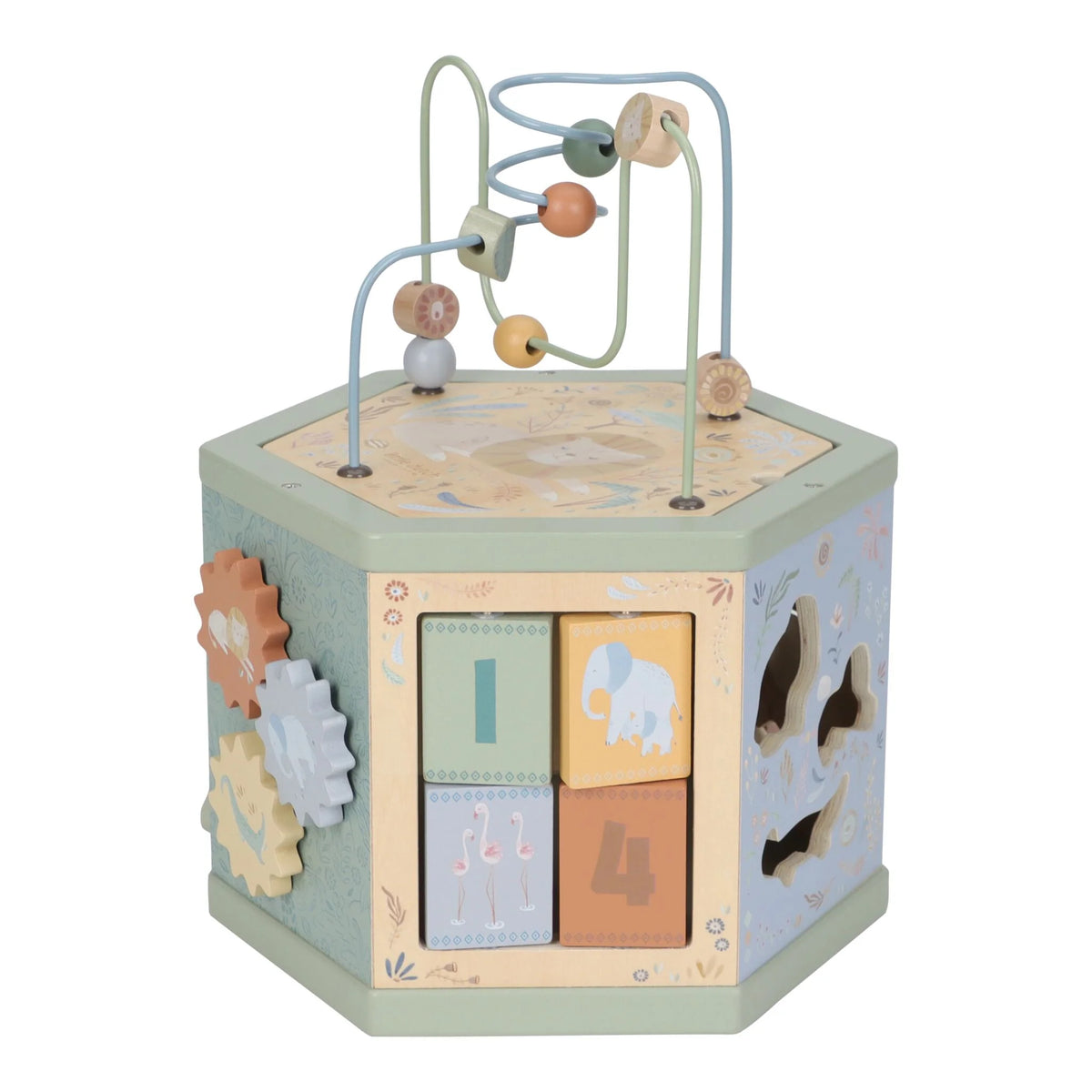 Cube d'Activités en Bois - Safari Friends