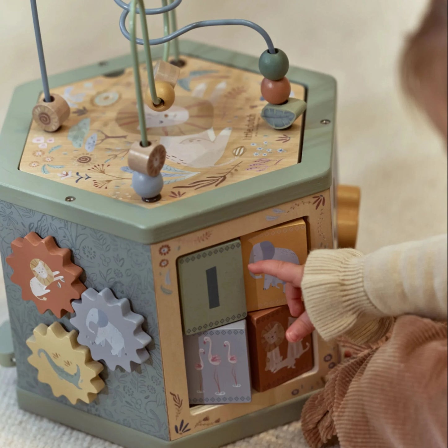 Cube d'Activités en Bois - Safari Friends
