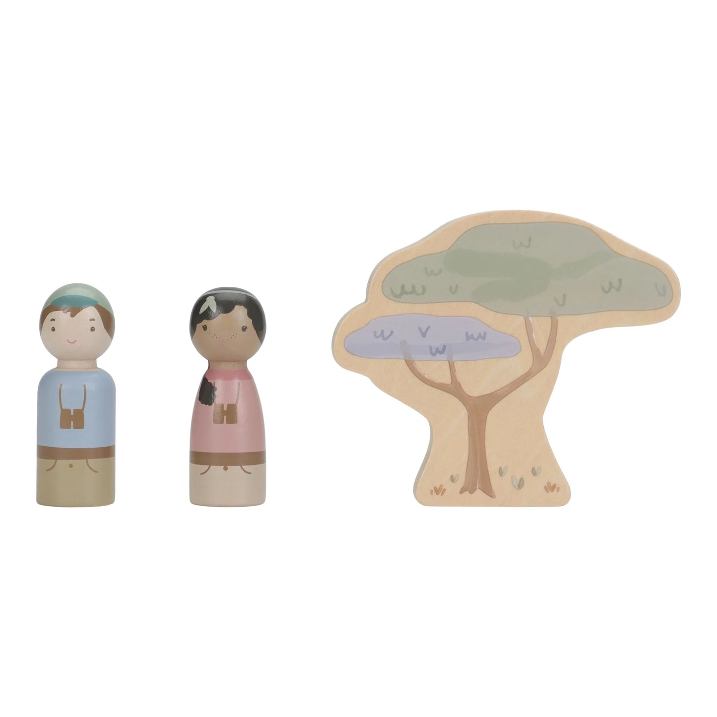 Voiture de Safari et animaux en bois - Safari Friends