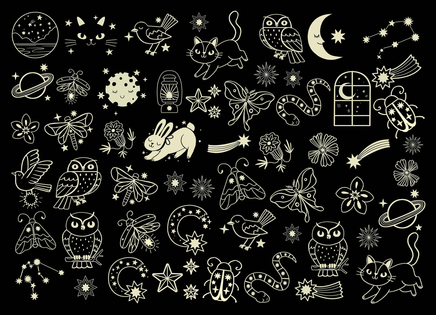 Mes p’tits tattoos – Qui brillent dans le noir