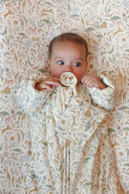 Doudou attache-tétine en gaze de coton - Safari Wonders