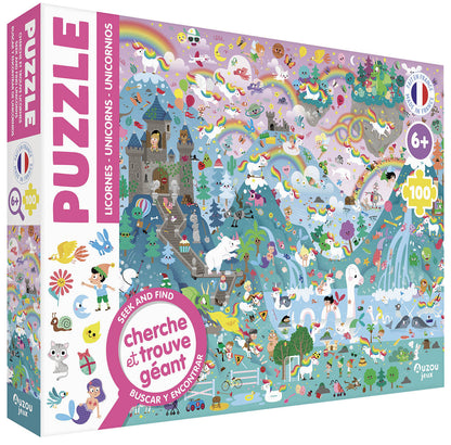 Puzzle Cherche et trouve - Licornes