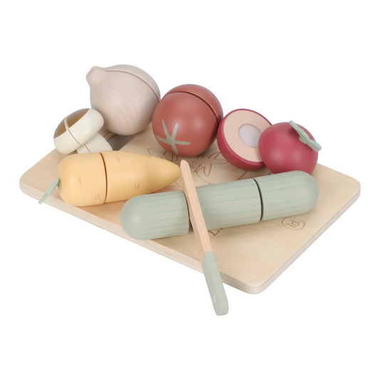 Légumes à découper en bois