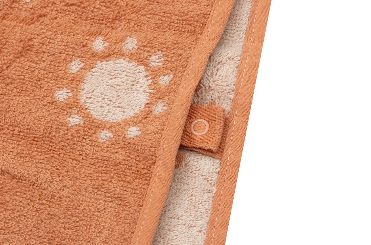 Poncho de Bain Éponge - Jacquard réversible Sun