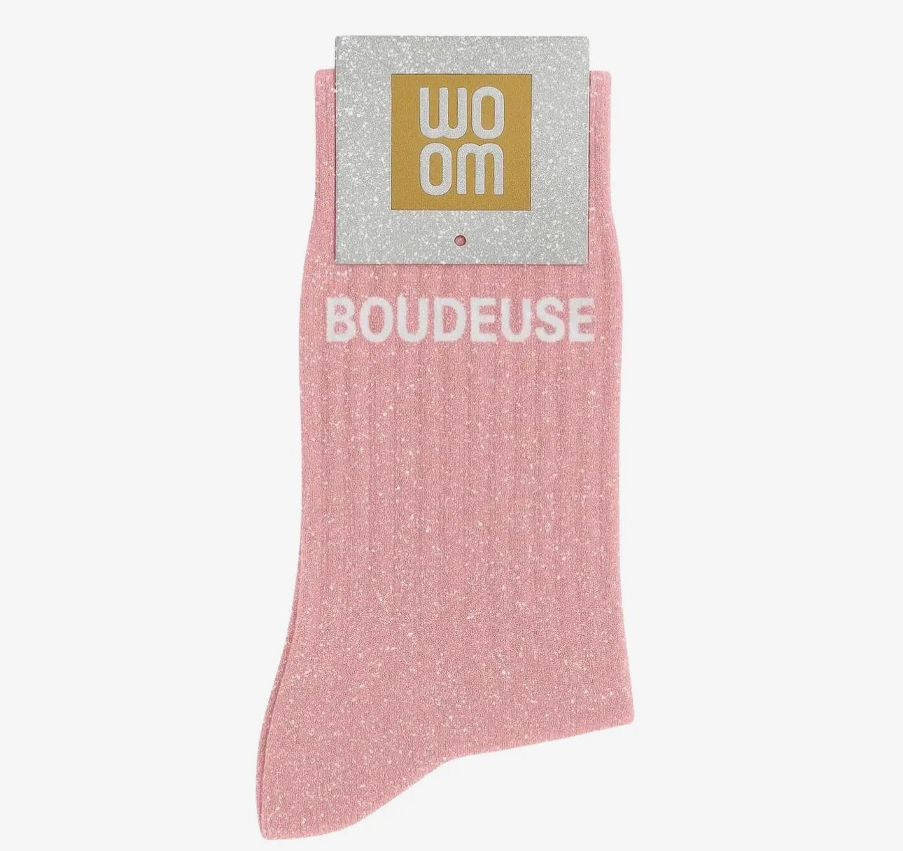 Chaussettes à paillettes - Boudeuse rose