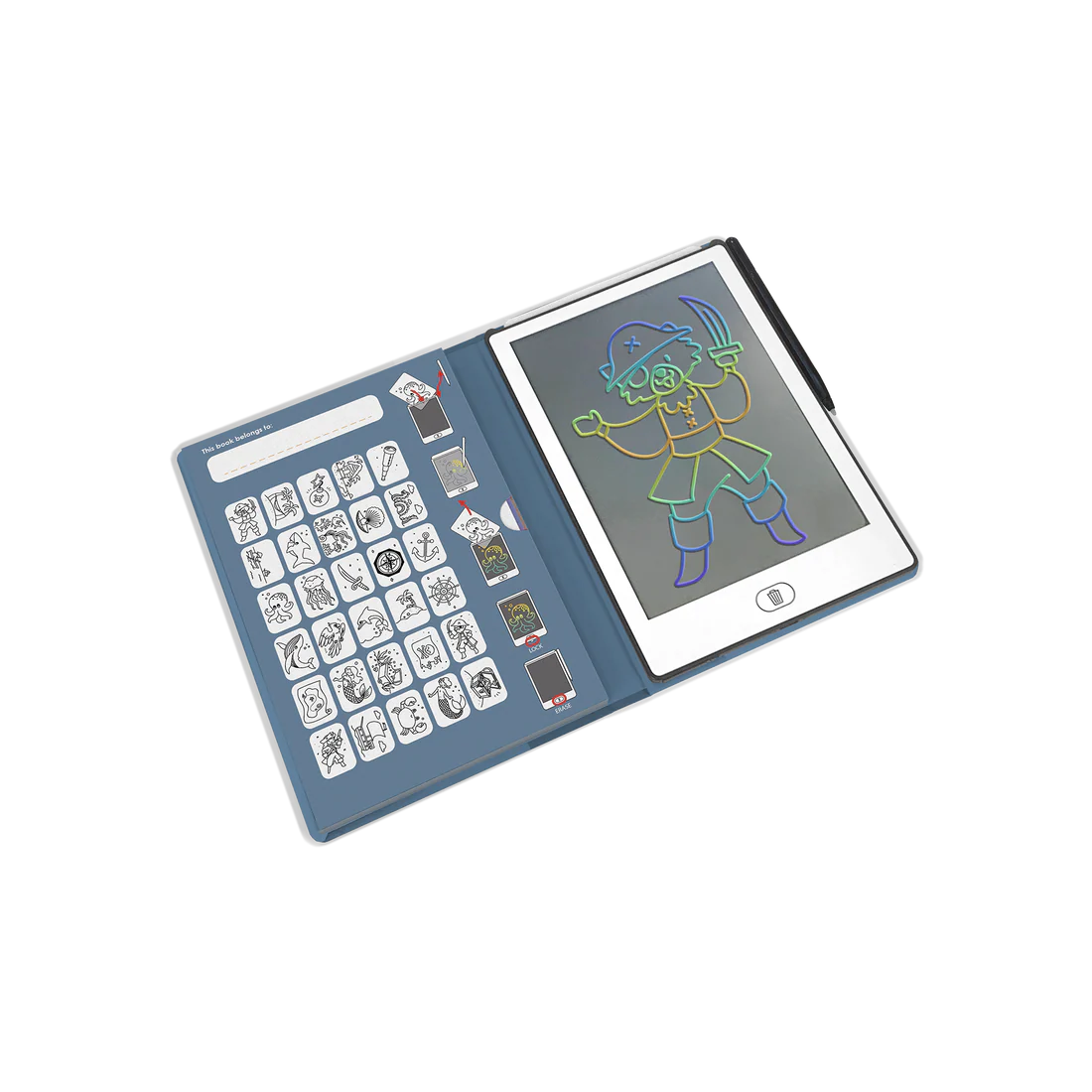 Kidydraw mini - Tablette à dessin Océans et Pirates