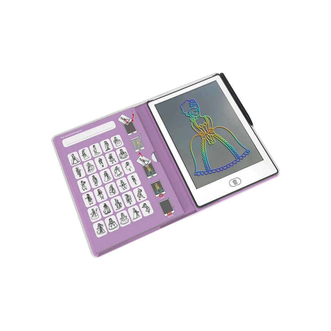 Kidydraw mini - Tablette à dessin Princesse