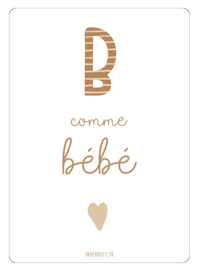 Carte B Comme Bébé