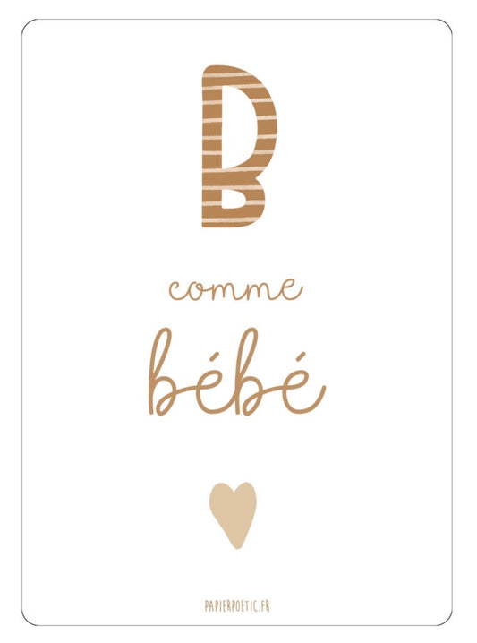 Carte B Comme Bébé