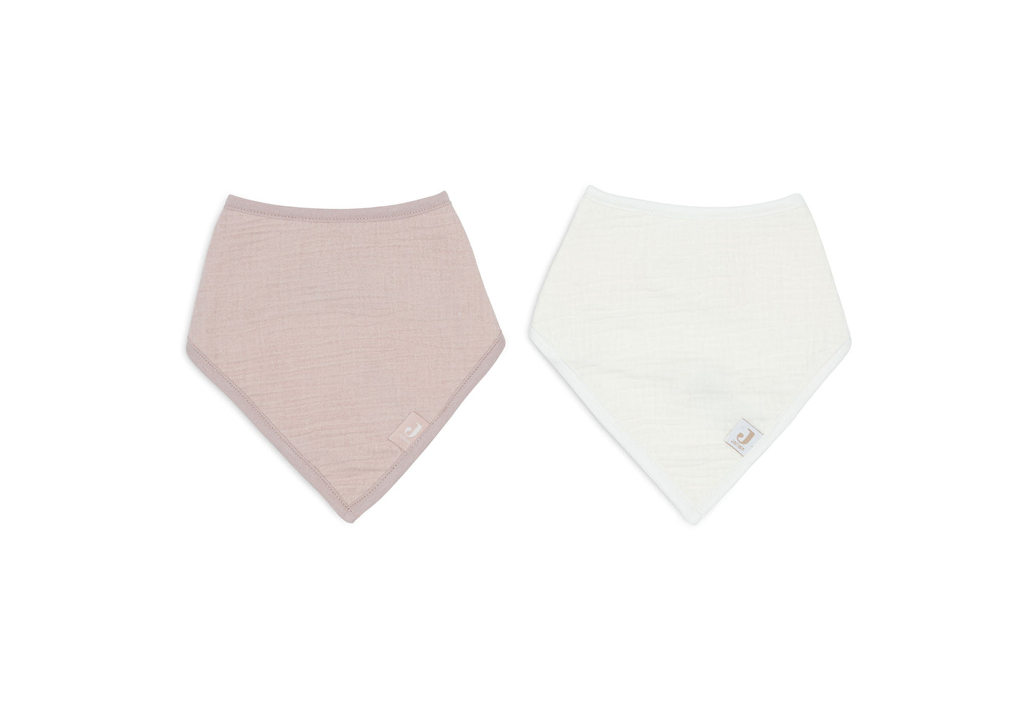 Bavoir Bandana - Velvet Rib - Rose/oatmeal