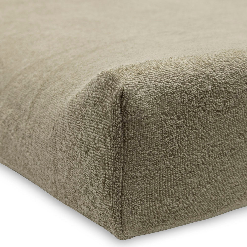 Housse matelas à langer en éponge Olive Green