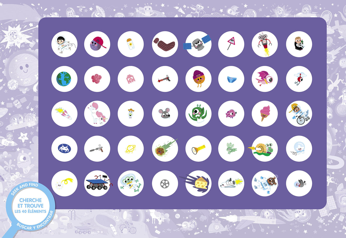 Puzzle Cherche et trouve - Dans l’espace