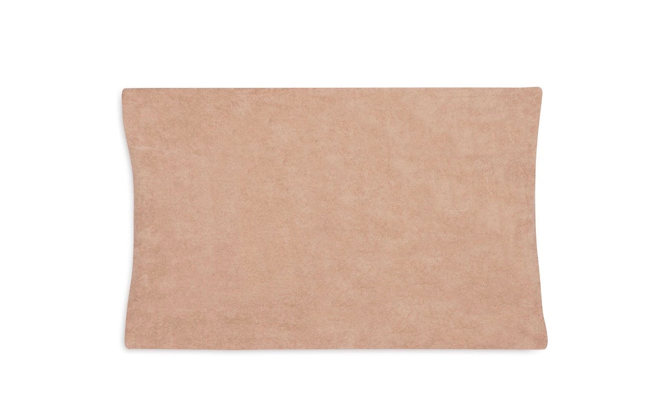 Housse Matelas à Langer Éponge Duo - rose et biscuit