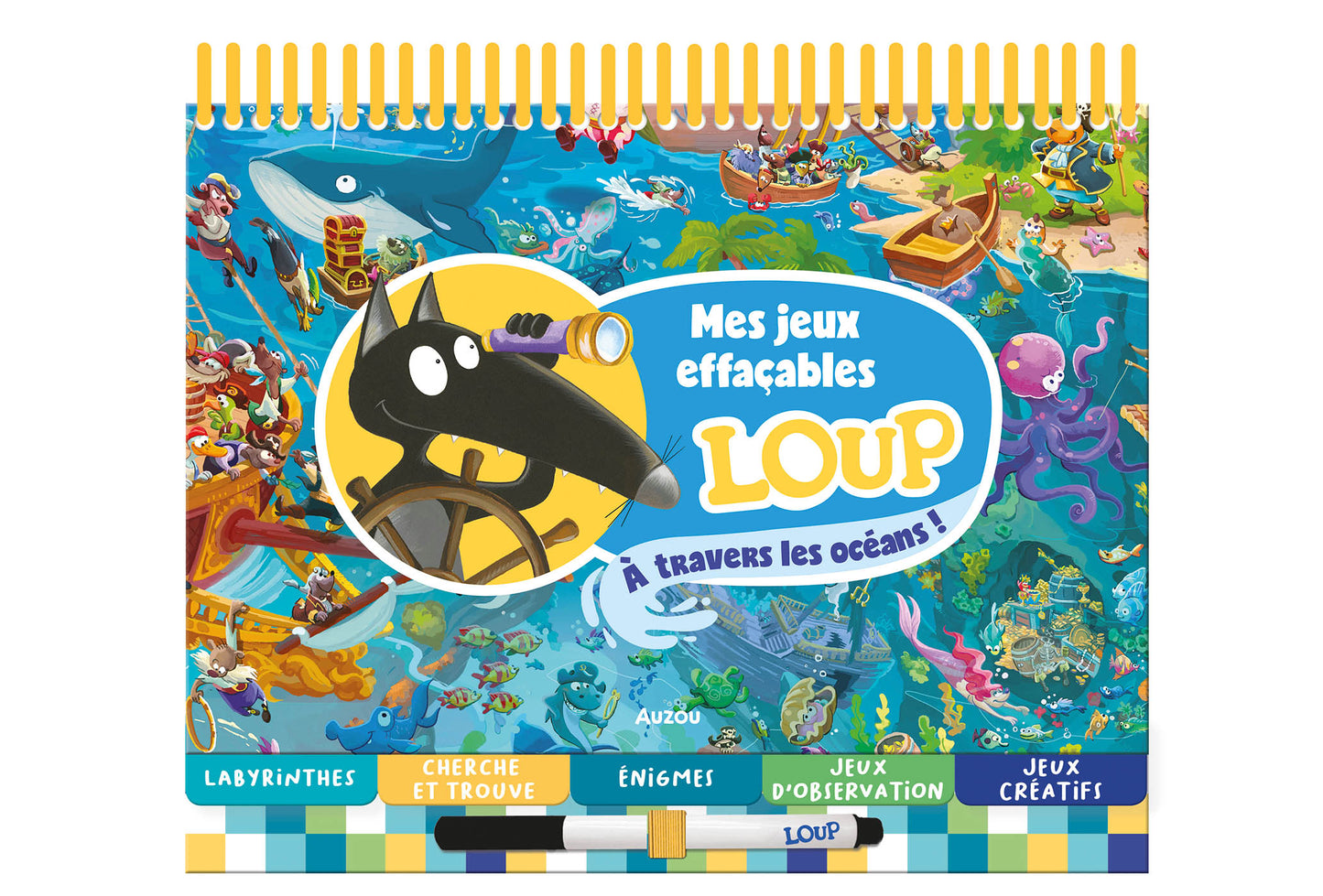 Mes jeux effaçables Loup : À travers les océans