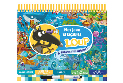Mes jeux effaçables Loup : À travers les océans
