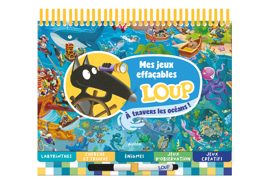 Mes jeux effaçables Loup : À travers les océans