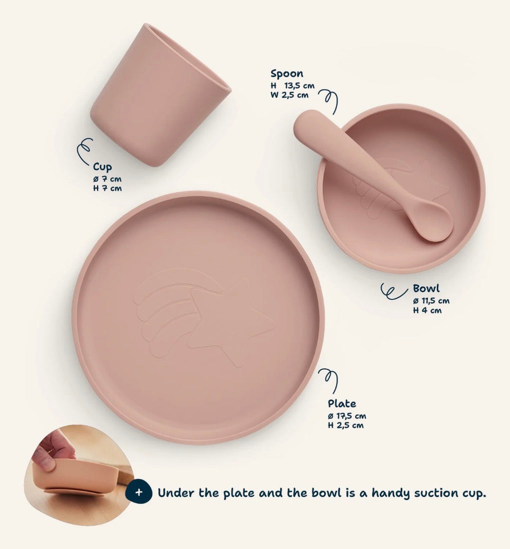 Set de table pour enfants 4-pièces - Wild Rose