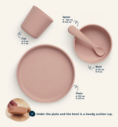 Set de table pour enfants 4-pièces - Wild Rose