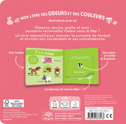 Mon livre des odeurs et des couleurs - Les odeurs qui puent